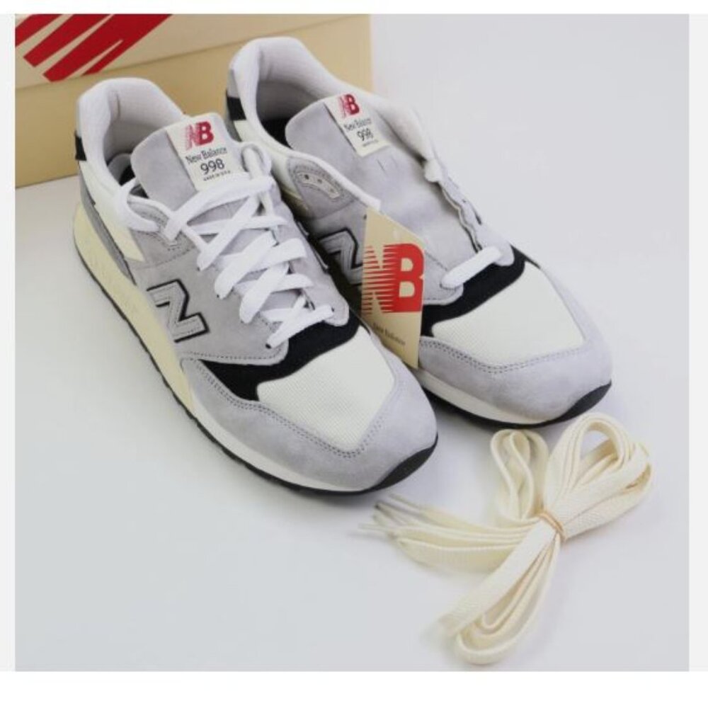 New Balance 998 Men's Shoes US 9 Made in USA Teddy Santis 'Grey Cream' 998GB